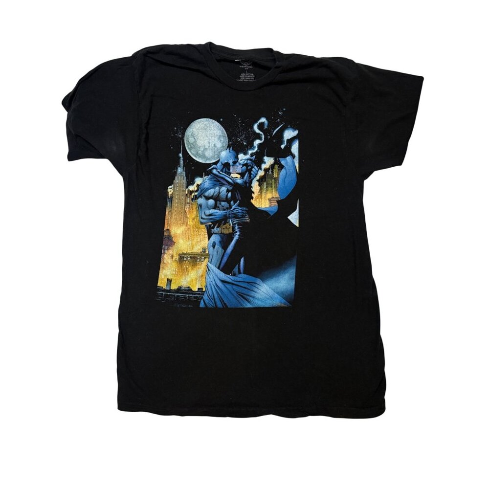 DC Comics Originals Batman & Catwoman Black T-Shirt Size L